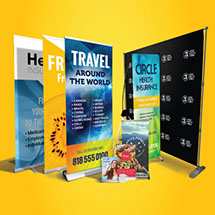 Retractable banner stands - Pop up banner stand