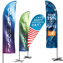 Custom printed flags, flag banners & feather flags