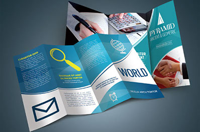 Custom flyers printing & brochure printing & folding