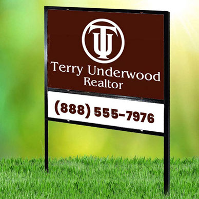 Real estate sign - heavy duty yard sign