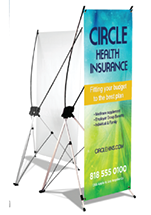 Custom banner stand - Printed full color with X-Style banner stand