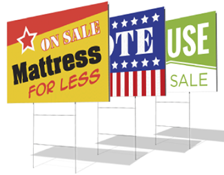 Premium quality, yet affordable yard sign